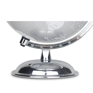 घरेलू सजावट क्रिस्टल ग्लोब के लिए काले और चांदी में सजावटी दुनिया के नक्शे - Product Image 4