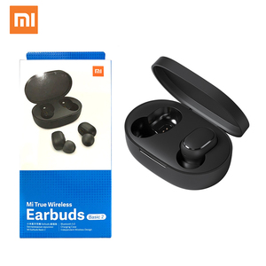 หูฟังเอียร์บัดไร้สายแท้แท้ดั้งเดิมหูฟังโฟนเดอโอวิโดบลูฟันสำหรับ Redmi Buds Xiaomi 3 4 5 Pro