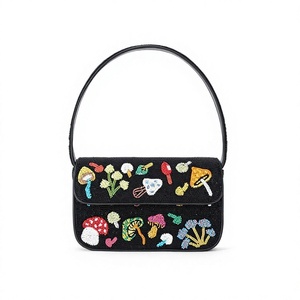 Nouveau sac à main carré brodé de haute qualité, couleurs variées, toile, design élégant, sac promotionnel tendance pour femmes - Product Image 4