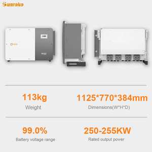 ระบบไฟฟ้า 3 เฟสแบบเชื่อมต่อกับระบบไฟฟ้าสาธารณะ 100Kva 200Kva 200 Kw 250Kw 300Kva 500Kva คลื่นไซน์บริสุทธิ์ - Product Image 2