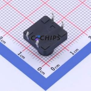GT-TC152A-H105-L1 Tactile Switch Through hole,12x12mm Switch Single Pole Single Throw Round Button 1.6N Through Hole - Product Image 2
