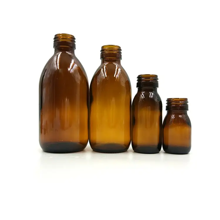 15ml 50ml 100ml Fläschchen Pharmazeut ische und kosmetische Flasche aus klarem Bernstein glas