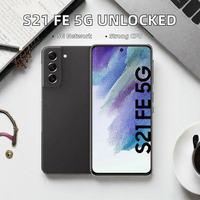Teléfono Inteligente Android con Pantalla Táctil Original Desbloqueado de Fábrica para S21 FE 5G G990U, Barato, 128 GB, 6 GB de RAM, AMOLED HD, Francés/Español