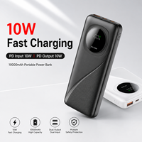 Chargeur de voyage 10000 mAh, batterie externe 10000 mAh, batterie portable mince, logo personnalisé, vente en gros pour la sauvegarde de téléphone en extérieur