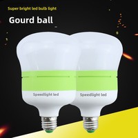 Ampoule LED E27 ultra-lumineuse en forme de gourde 6500K, éclairage à économie d'énergie pour usage résidentiel, revêtement en aluminium et plastique, directement de l'usine, haute performance
