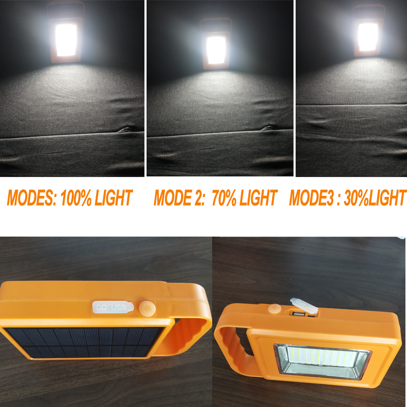 Портативный Солнечный рукоятки фонарик для аварийного зарядного устройства для телефона при долгой заряжаемая Солнечная Power Bank