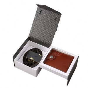 Set de Regalo de Cartera y Cinturón para Hombre, Regalo de Navidad o San Valentín para Esposo, Recuerdo Empresarial - Product Image 1