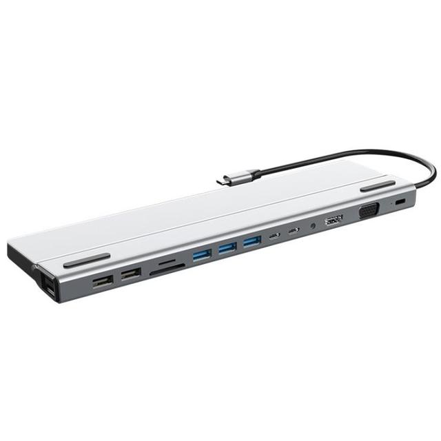 BT14E 14 in 1 Type-C Docking Station USB HUB Multi Port Hub Laptop Converter