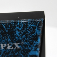 Trophées et récompenses en acrylique bleu personnalisés, fabrication sur mesure, impression sérigraphique sur plexiglas, plaque d'honneur pour compétition