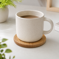 Sous-verres ronds personnalisés en bois de hêtre de 10 cm, vierges pour gravure laser, pour cafés, cadeaux de mariage et décoration intérieure, destinés aux détaillants