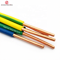 Cable de Cobre Rígido de un Solo Núcleo BV para Uso Doméstico 60227IEC01 450/750V, Cable de Tela BV H07V-U 1.5mm