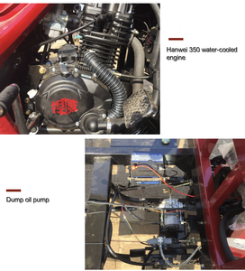 Nuevo Camión de Carga con Doble Volquete, 5 Ruedas, Neumáticos de 12'', Motocicleta Triciclo de 200cc-300cc Refrigerada por Agua para Transporte de Mercancías - Product Image 4