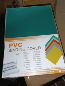 Trong suốt rõ ràng cứng nhắc văn phòng phẩm A4 <span class=keywords><strong>PVC</strong></span> Bìa PP ràng buộc Bìa xoắn ốc cuốn sách ràng buộc nhựa A3 Pet tấm da cho máy tính xách tay - Product Image 4