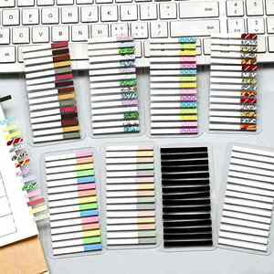 300 Sheets Assorted Styles (Solid/Gradient/Patterned) <b>Sticky</b> Index Tabs Self-Adhesive Page Markers Memo Pads for - Product Image 1