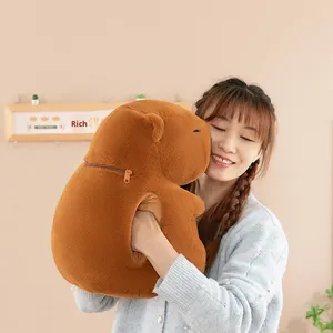 Cross-Border Hot-Selling Bear Hand Warmer <strong>Pillow</strong> Winter Warmth Washed Plush Toy Stress Relief Nap <strong>Pillow</strong> - Product Image 4