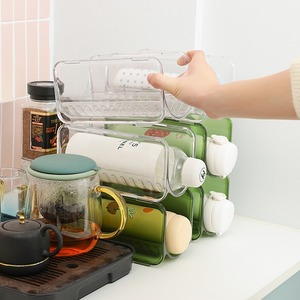 Support de tasses transparent multicouche pour bureau, organisateur de rangement empilable pour tasses isothermes, utilisation à la maison ou au bureau - Product Image 4