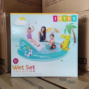 <span class=keywords><strong>Piscine</strong></span> gonflable <span class=keywords><strong>INTEX</strong></span> pour enfants <span class=keywords><strong>avec</strong></span> <span class=keywords><strong>toboggan</strong></span>, château aquatique, pulvérisation d'eau, château gonflable, dinosaure, ananas - Product Image 4