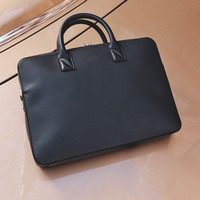 Sac à bandoulière pour voyage d'affaires sur mesure, sacs messager pour hommes, porte-documents en cuir véritable, sacoche pour ordinateur portable en cuir pour hommes