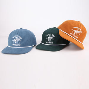 Gorras topi bordir 6 Panel baru topi Snapback korduroi kustom topi Snap back grosir topi - Product Image 2