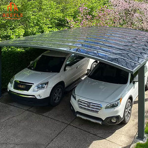 Auvent de voiture en aluminium à portée transparente-Conception sans colonne pour un espace de stationnement dégagé et un <span class=keywords><strong>kit</strong></span> d'abri de voiture en aluminium à installation rapide - Product Image 6