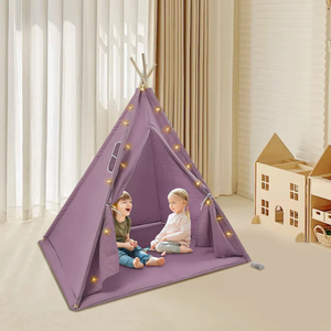 Trẻ em trong nhà ngoài trời ngủ bên vườn bốn cực trẻ em ấn độ trẻ em teepee lều - Product Image 6