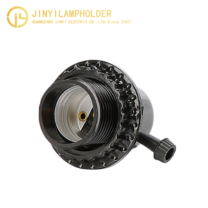 Nhiệt độ cao chống ánh sáng phụ kiện không thấm nước E26 bóng đèn cơ sở Bakelite với núm chuyển đổi Tiffany lampe Đèn sàn - Product Image 3