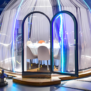 Portable De Luxe PC Matériel Géodésique Transparent <span class=keywords><strong>Bulle</strong></span> Dôme Maison Full House Hébergement pour Camping En Plein Air - Product Image 1