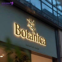 Enseigne lumineuse personnalisée en acrylique et métal, lettres 3D rétroéclairées, enseigne commerciale pour boutique, salon de beauté, spa, logo mural, design gratuit