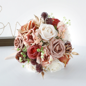 Bouquet de fleurs artificielles H612 pour mariage, thème forêt, accessoires photo pour mariage en extérieur, bouquets floraux pour demoiselles d'honneur - Product Image 3