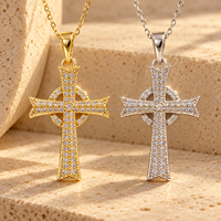 Pendentif Croix ARNAN en Laiton Plaqué Or, Breloque pour Fabrication de Bijoux DIY, Bracelet, Collier, Accessoires de Mode Audacieux, Vente en Gros