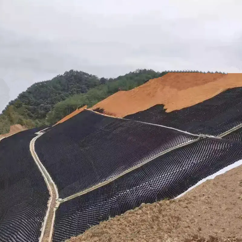 Reforço de grama para cavalos com grade de controle de lama e controle de erosão geocélula