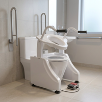 Rehausseur de siège de toilette électrique avec surface rembourrée douce pour personnes handicapées et âgées, utilisation à domicile dans la salle de bain