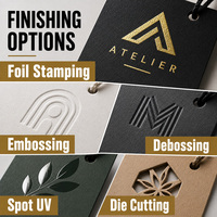 Étiquettes volantes personnalisées en papier avec logo de marque, marquage à chaud, conception sur mesure, OEM ODM, pour vêtements, de la fabrique Jiny