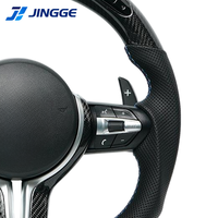 Volant en cuir en fibre de carbone forgé LED M Sport pour F30 F10 M5 F90 F20 X5 E70 X6 X6M E71 E46 M3 E39 E60 E92 M5 G20 X3
