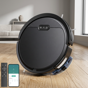 Smart Robotic HEPA Vacuum Cleaner Automatic Dirt Disposal <b>Mop</b> Function 1500-1999 Pa Suction App-Controlled for Home Car Use - Product Image 2
