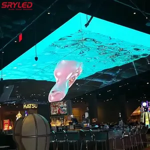 Angolo gigante per esterni a 90 gradi a LED Video da parete a occhio nudo 3D Display a LED per esterni 3D digitale LED cartellone pubblicitario