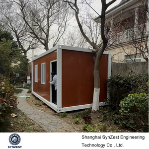 Maisons conteneurs modulaires préfabriquées démontables et portables de 10, 20 et 40 pieds pour entrées, jardins, hôtels et salons - Product Image 5