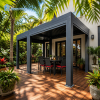 Pergola en aluminium de haute qualité Sweet Home, facile à assembler, résistante aux intempéries, pour patio extérieur, jardin, cour arrière, à lames orientables