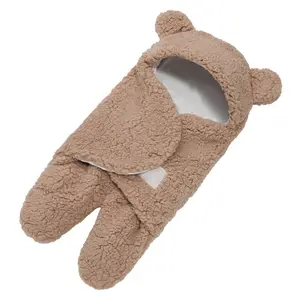 Newborn Baby sleep sack Soft Infant bear shaped plush Sleeping Bag Stroller Wrap Baby Products
