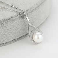Collier pendentif en perles en argent Sterling 925 de luxe pour femme cadeau bijoux S925 argent polyvalent nouveau Style clavicule chaîne pendentif