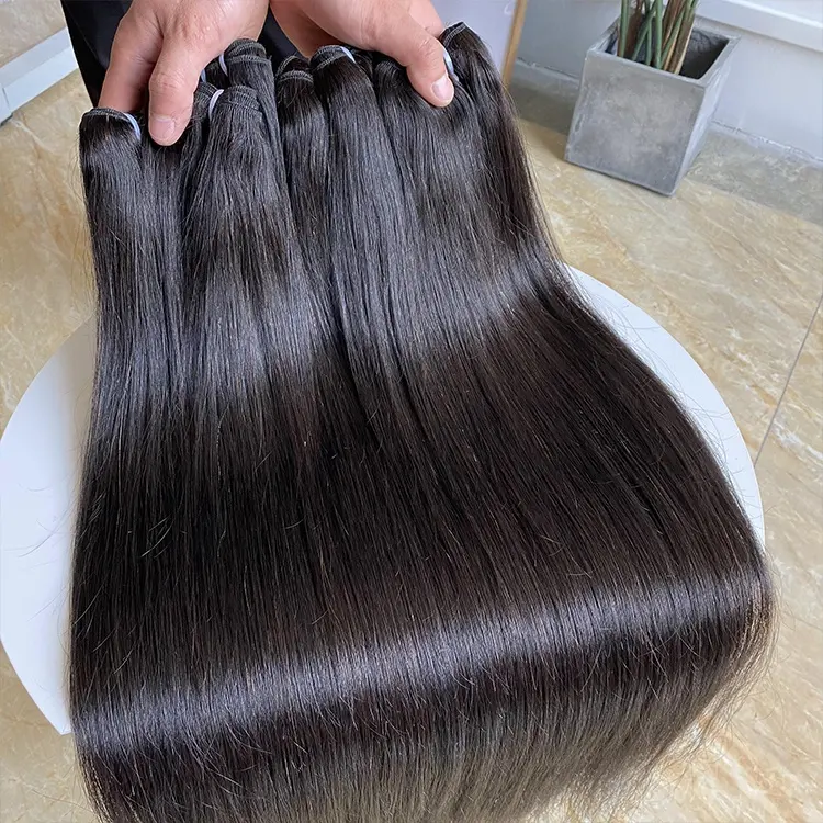 Wholesale 100 Cuticle Aligned Virgin Indian Hair Raw Unprocessed,Temple Hair Vendors For Bundles Weave,Natural Human Hair Pieces