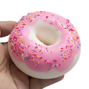 Donut Shaped Squishy Slow <b>Rebound</b> Squeeze Food Eco-Friendly TPR Prank Anti Stress Decompression Toys - Product Image 4