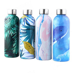 ขวดน้ำสเตนเลสแนวสปอร์ต18/8ผนังสองชั้นขนาด500มล. กระติกน้ำร้อนเย็นสุญญากาศ - Product Image 1