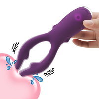 Jouets sexuels pour adultes en silicone de qualité médicale, design spécial, stimulation du clitoris par stimulation des doigts, vibrateur G-spot, 10 modes de vibration, IPX7