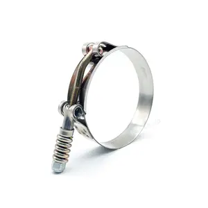 Stainless steel hose clip Heavy Duty lathedog High Torque T-Bolt Spring loaded Hose Clamp