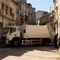 Compacteur de déchets SINOTRUK HOWO NX 6X4 LHD/RHD personnalisé, 371 CV, moteur diesel Euro 2 de 9,726 L, compression hydraulique 16 m³, manuel