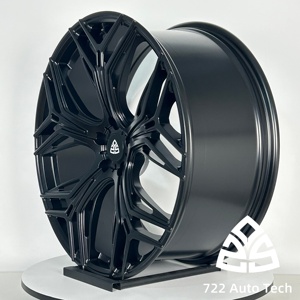 Cerchi Forgiati 722auto per VW Golf GTI R 17 18 19 20 Pollici, Neri Lucidi Multirazza, Monoblocco, Concavi Profondi, per Hot Hatch Performance - Product Image 3