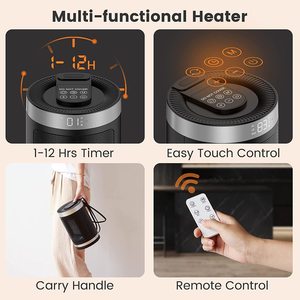 Nuevo Calefactor de Aire Caliente de Escritorio, Calefacción de Cerámica PTC, Control Remoto, Temporizador, Calefactor Eléctrico Silencioso para Oficina Pequeña, Hogar Infantil - Product Image 6