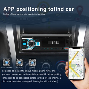 Lecteur MP3 pour voiture Podofo avec radio de voiture BT, autoradio <span class=keywords><strong>1</strong></span> Din, musique audio USB/SD/AUX-IN/AM/FM, localisateur de voiture, application mobile - Product Image 3
