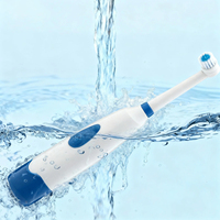 Cepillo de Dientes Eléctrico con Cabezal Giratorio para Adultos y Niños, Vibración Sónica Automática, Cuidado Dental